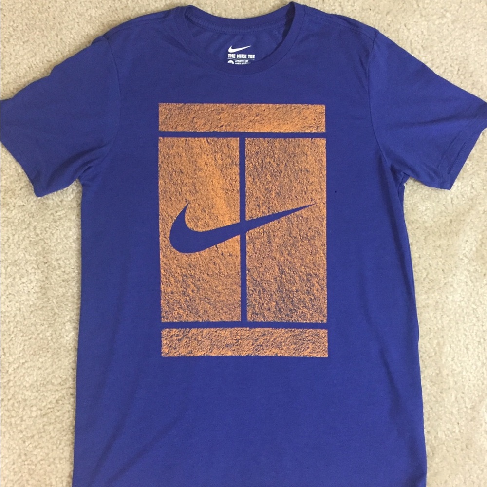 Nike Tennis Court Logo T-shirt - Medium